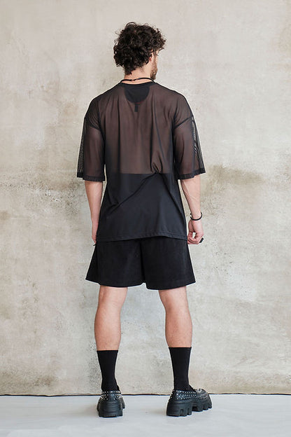 Camiseta boxy fit extragrande mallatex