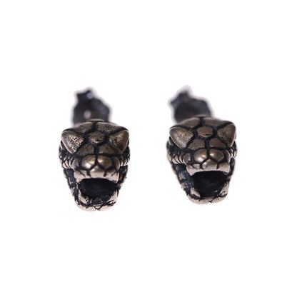Snake head earring in S925 silver