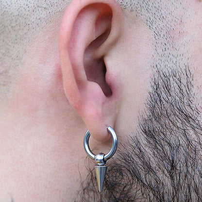 Pike silver earrings