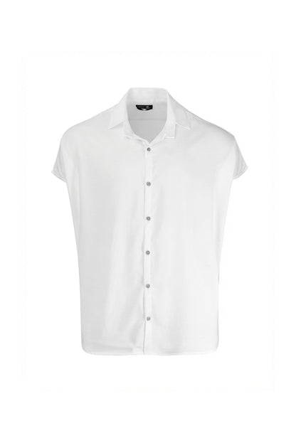 Bluson oversize extragrande blanco