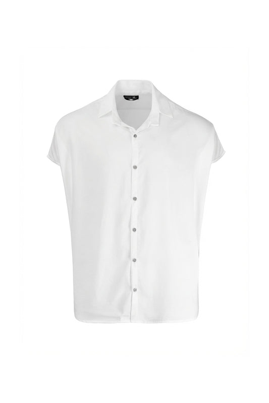 Bluson oversize extragrande blanco