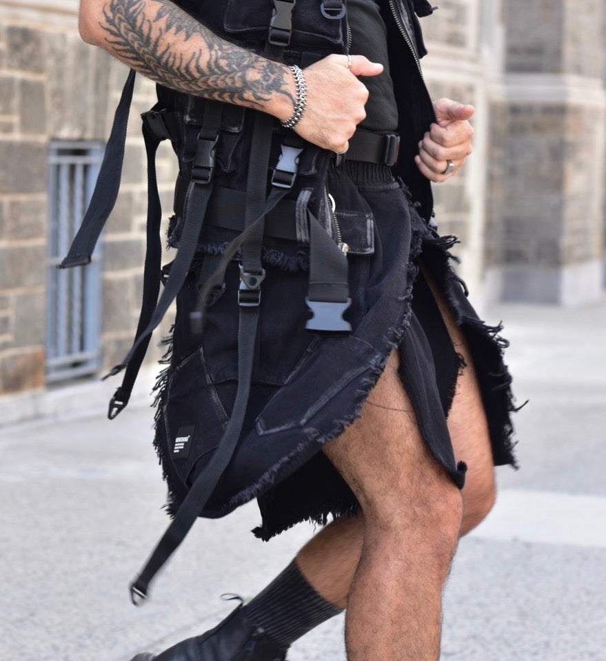 Short negro Morfosis Upcycling