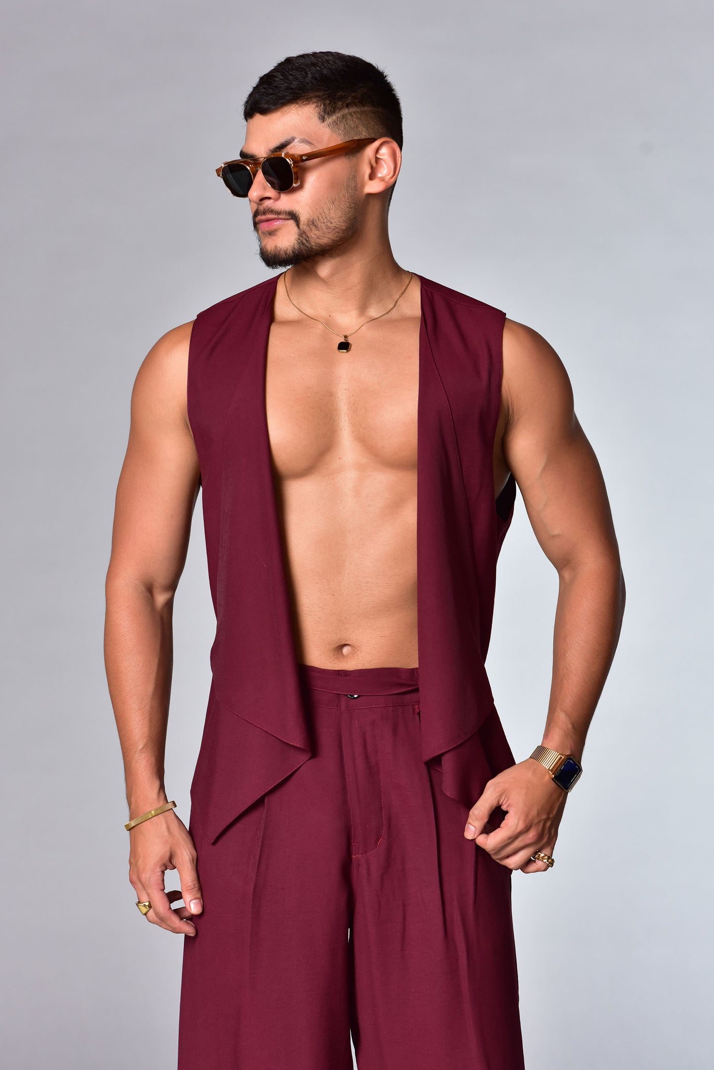 Chaleco Nudo vinotinto