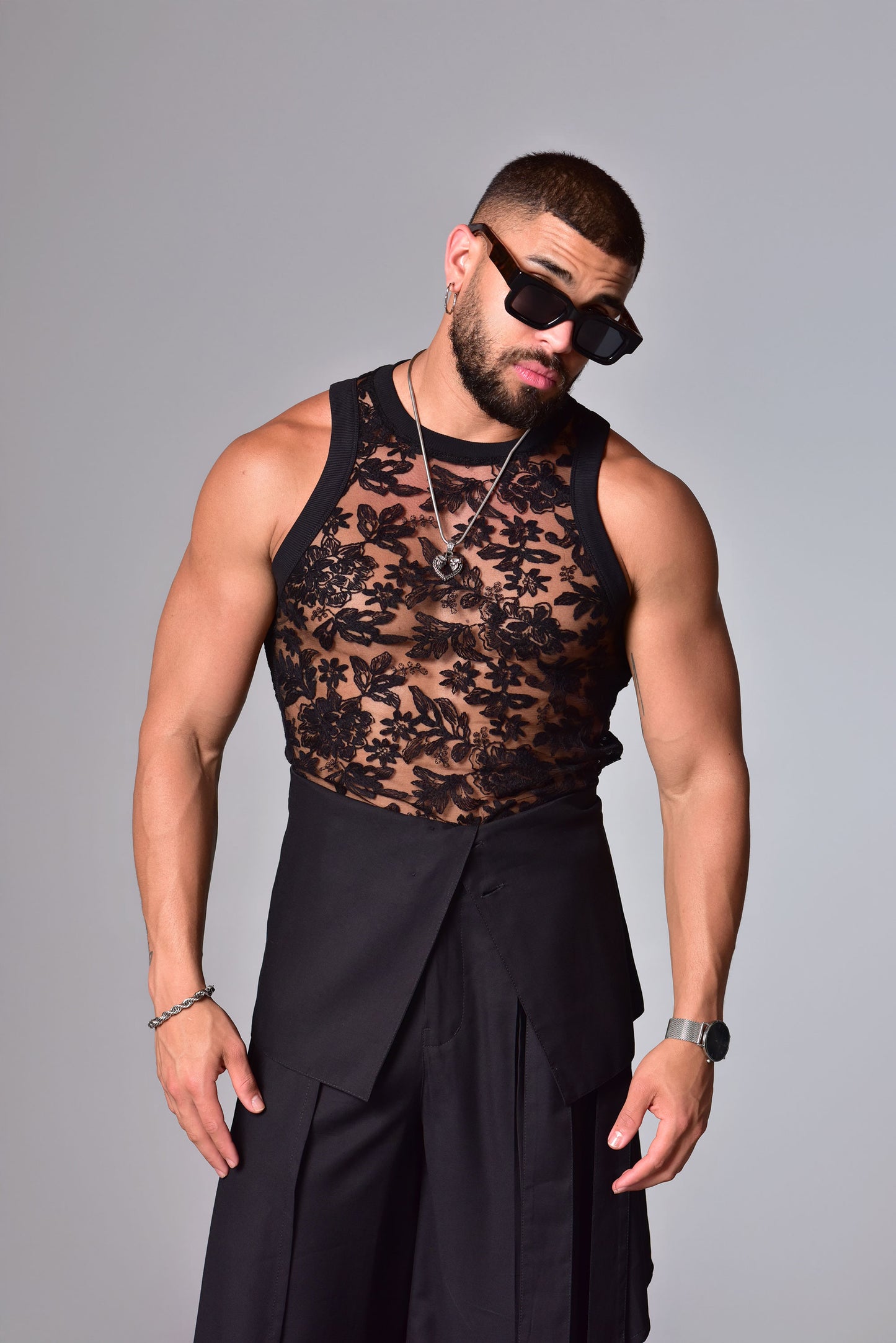 Camiseta bloom shadow tank top