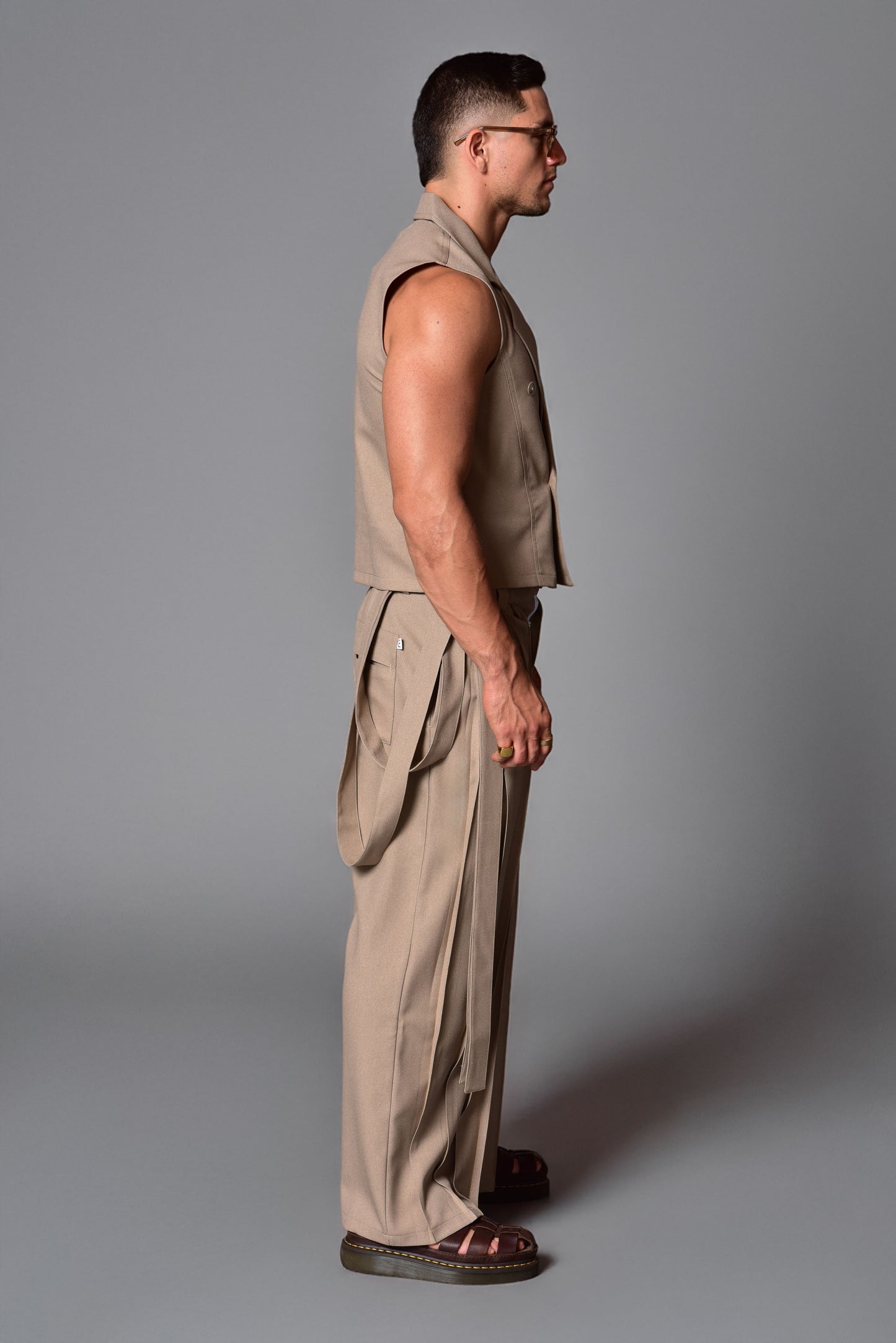 Pantalon Kyoto ultra wide leg beige