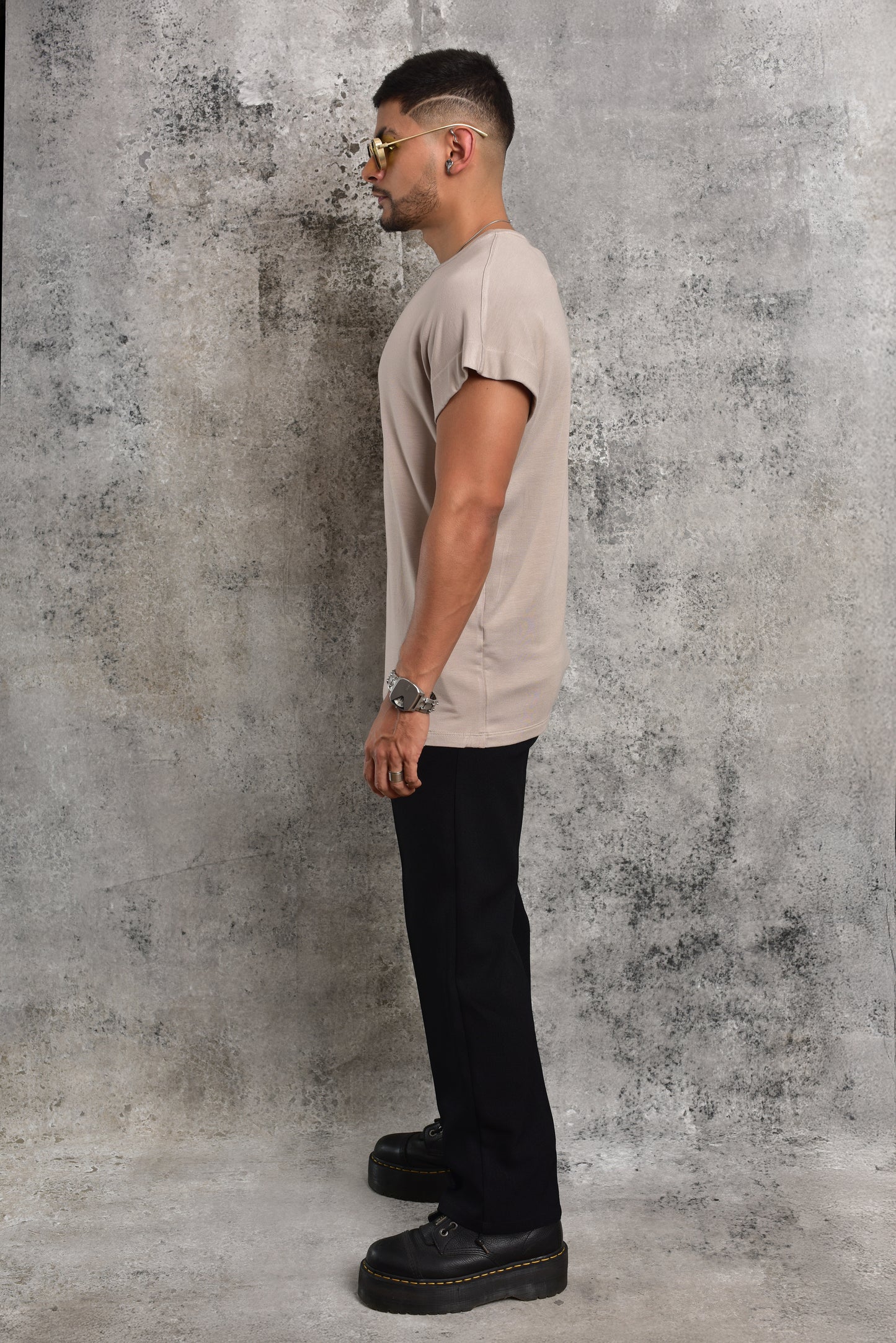 Camiseta blusón manga Japonesa beige