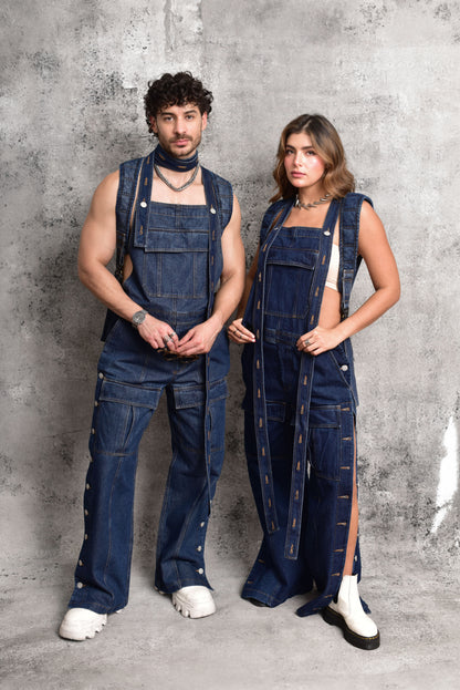 Overol tejano structural blue