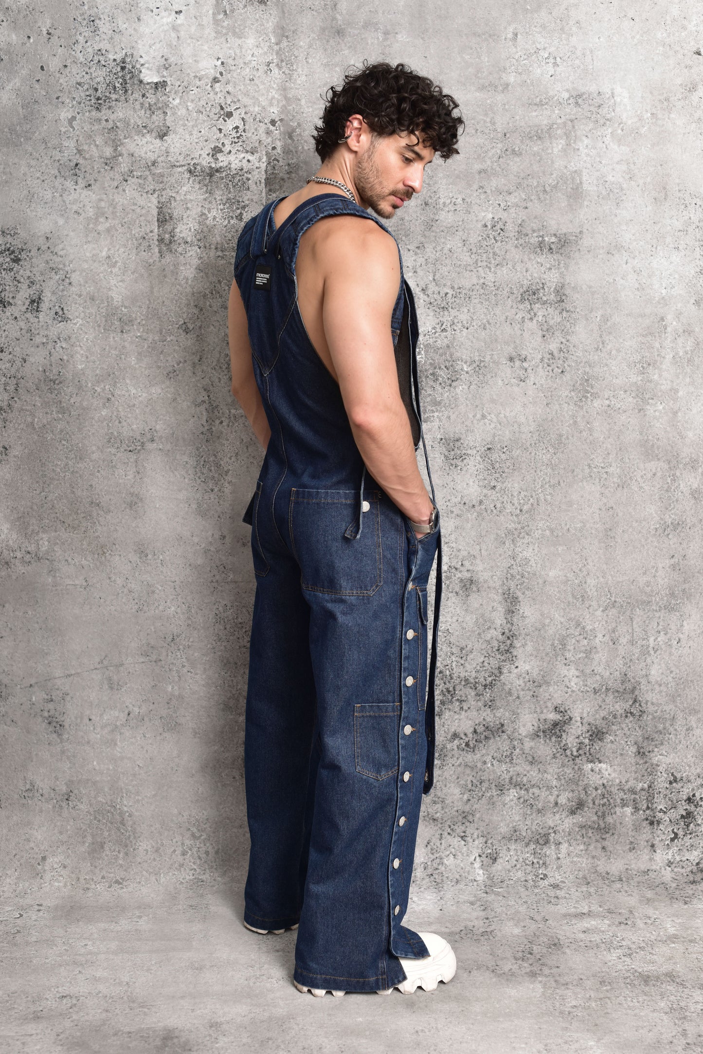 Overol tejano structural blue