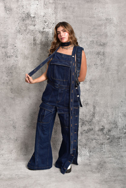 Overol tejano structural blue