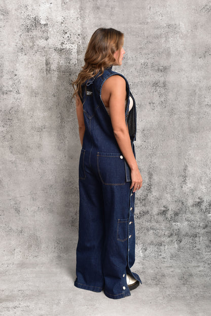 Overol tejano structural blue