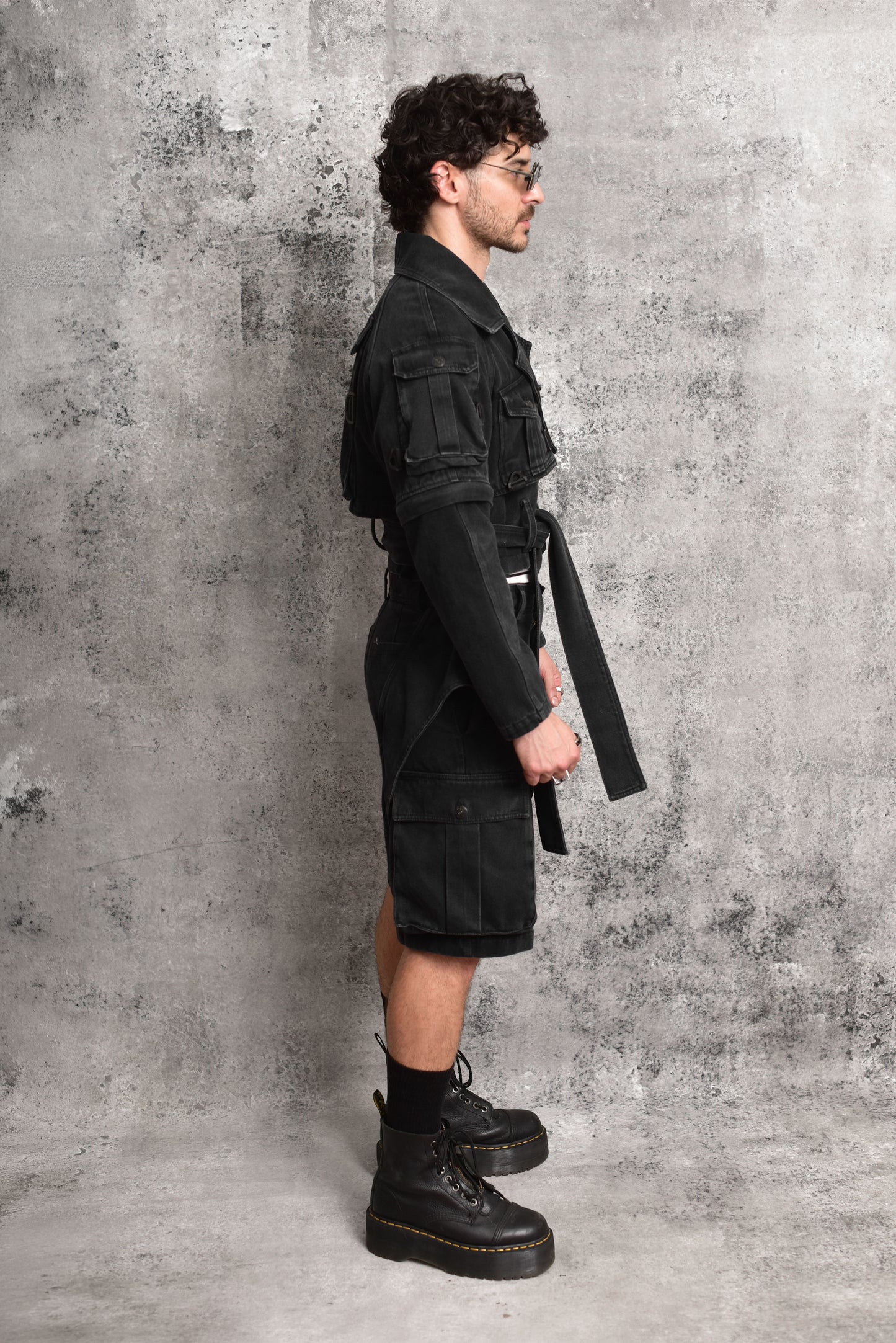 Chaqueta denim tactical black
