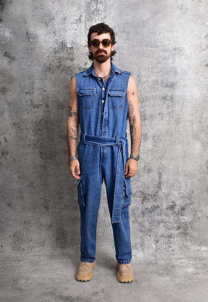 Enterizo samurai cargo denim