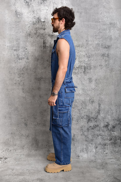Enterizo samurai cargo denim