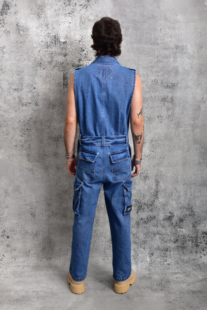 Enterizo samurai cargo denim
