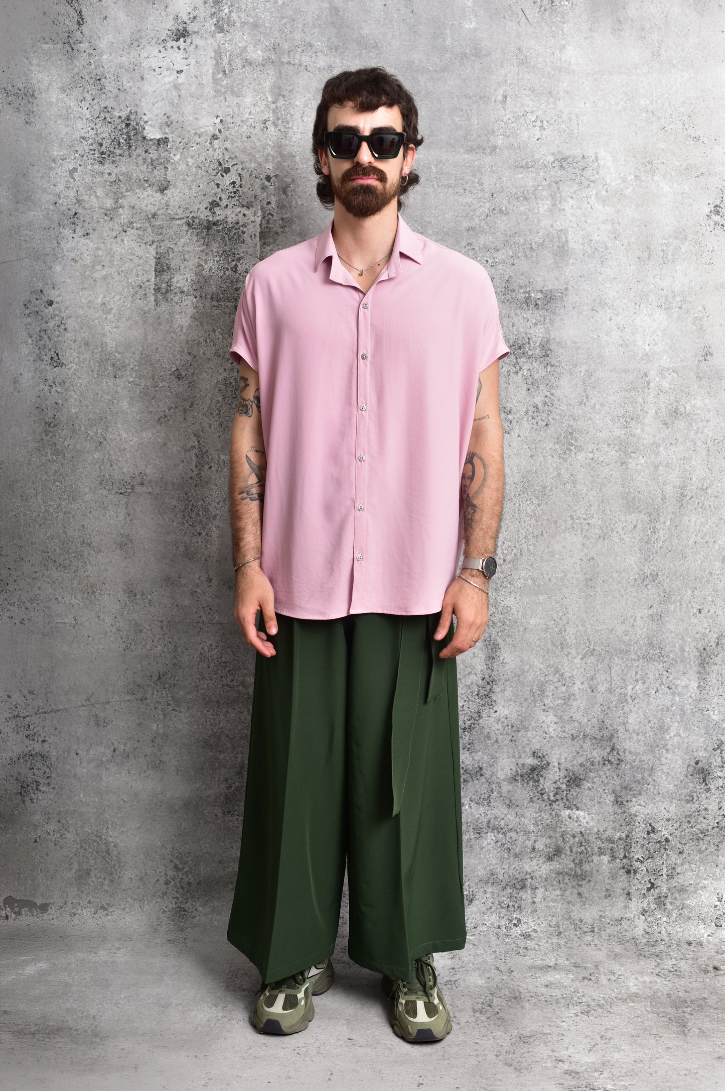 Bluson oversize extragrande palo de rosa