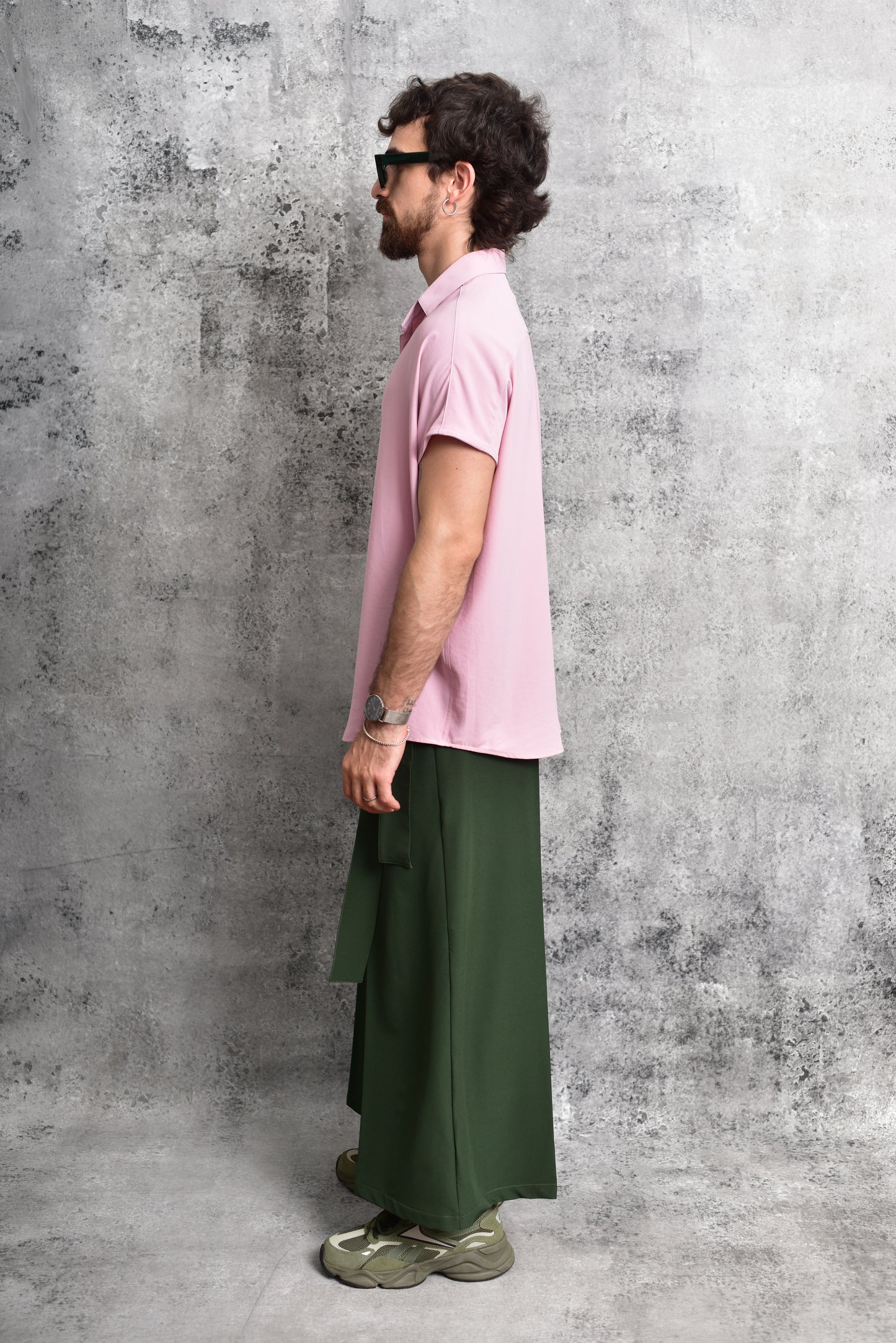 Bluson oversize extragrande palo de rosa