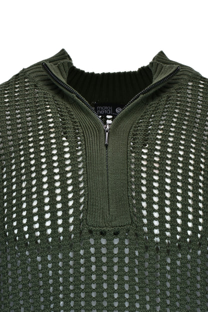 Camiseta Tejido Grid verde pino
