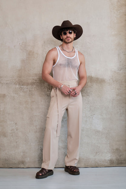 Pantalon Yohji tailoring beige