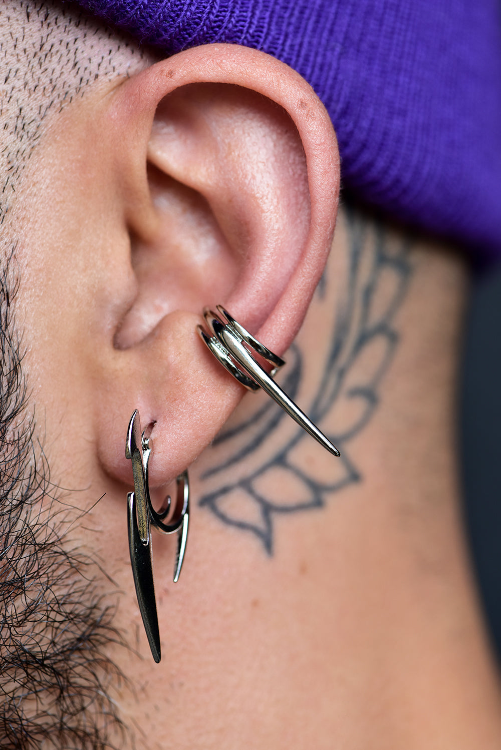 Earcuff claw silver