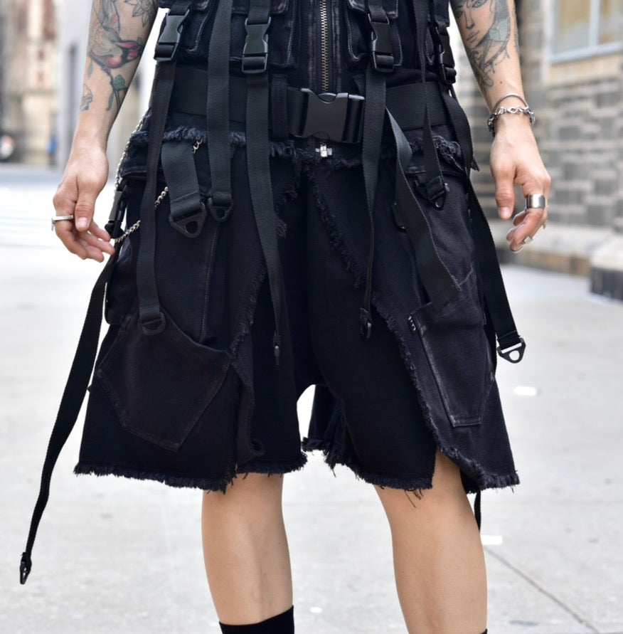 Short negro Morfosis Upcycling