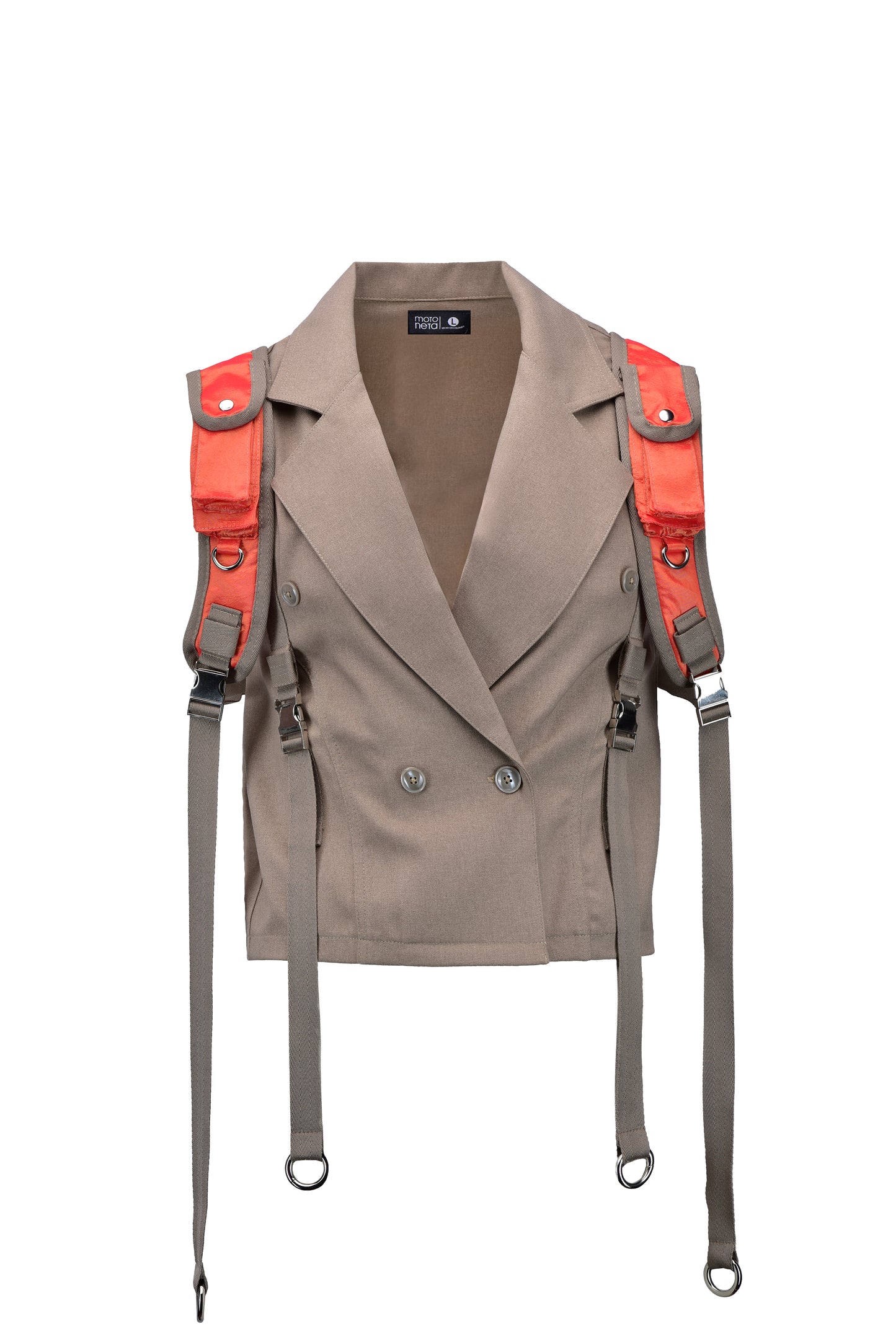 Chaleco old money techwear beige