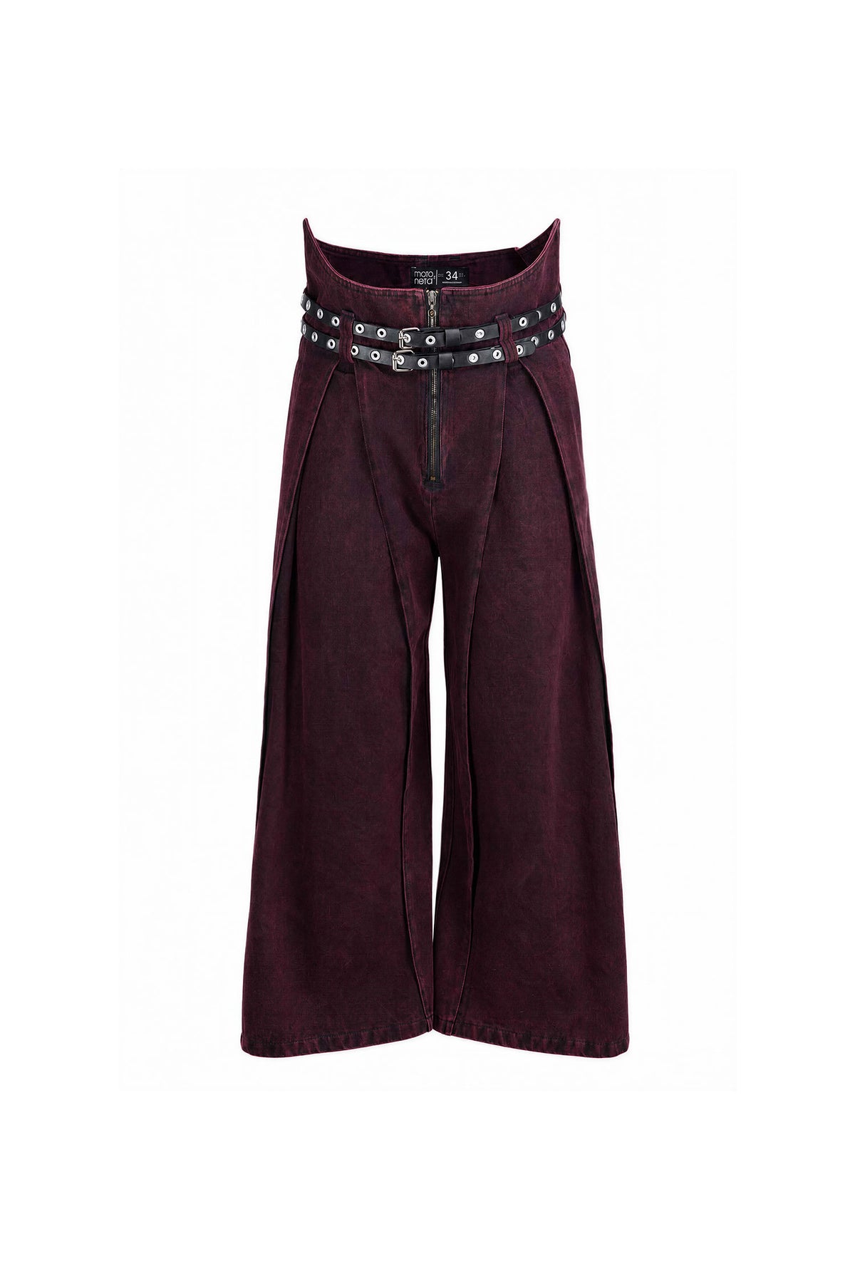 Pantalón devil ultra wide leg wine