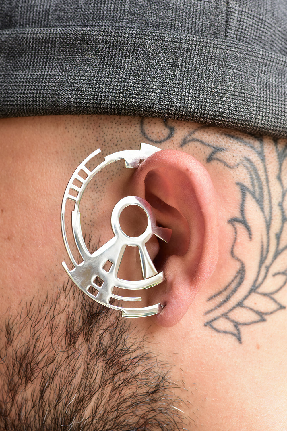 Earcuff satellite silver