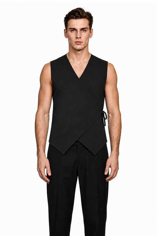 Chaleco bali wrap black