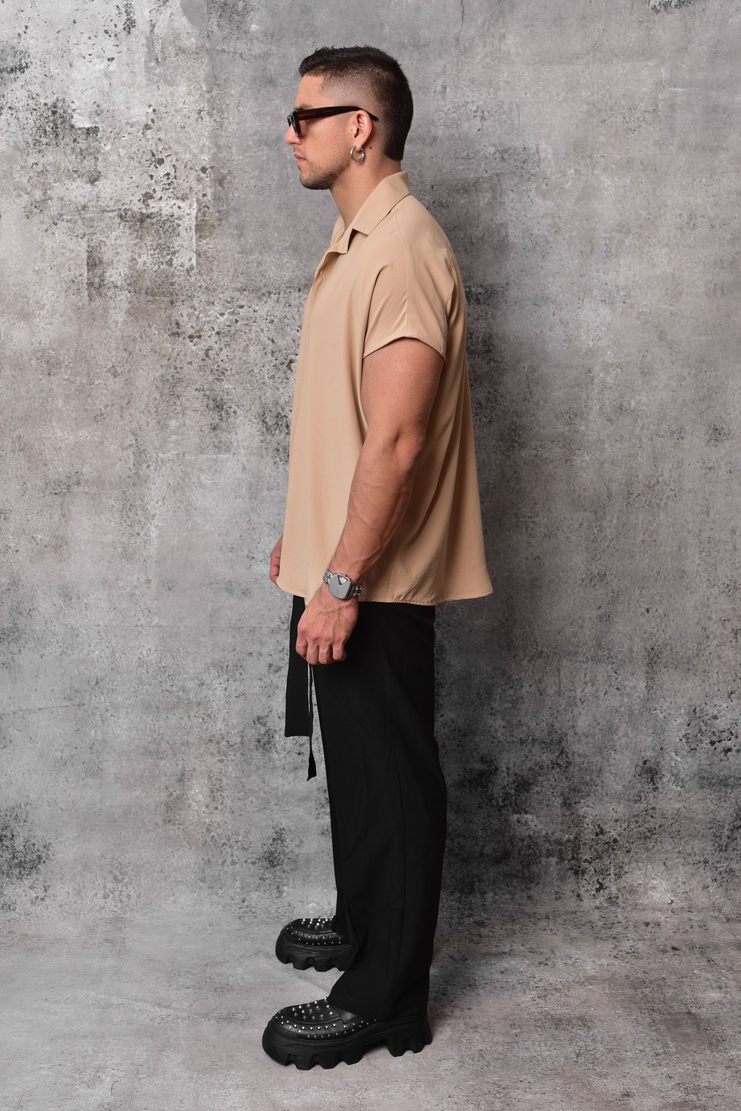 Bluson oversize extragrande beige