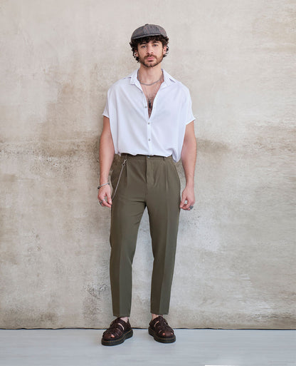Bluson oversize extragrande blanco
