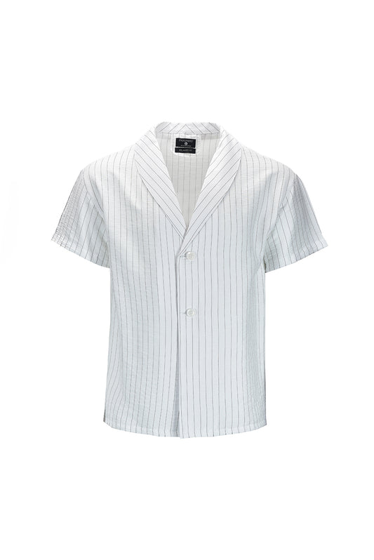 Camisa cuello blazer playera