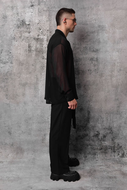 Camisa phantom essential transparente black