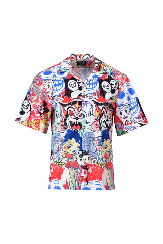 Camisa Boxy Fit Comic Chaos