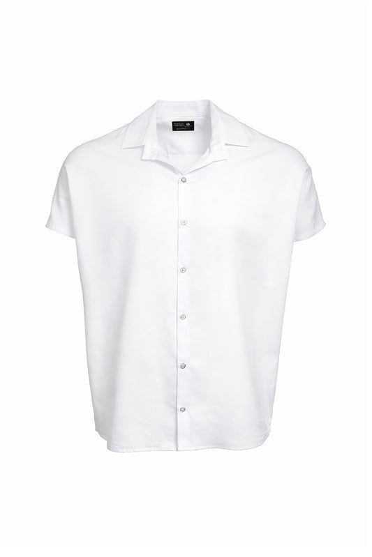 Bluson oversize extragrande blanco