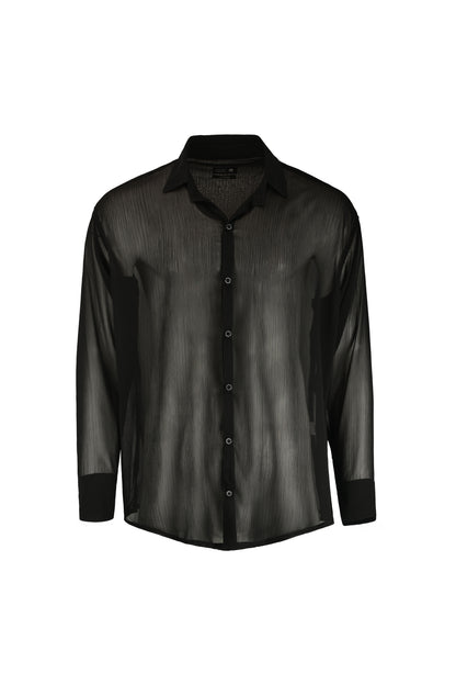 Camisa phantom essential transparente black