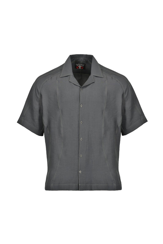 Camisa boxy fit gris