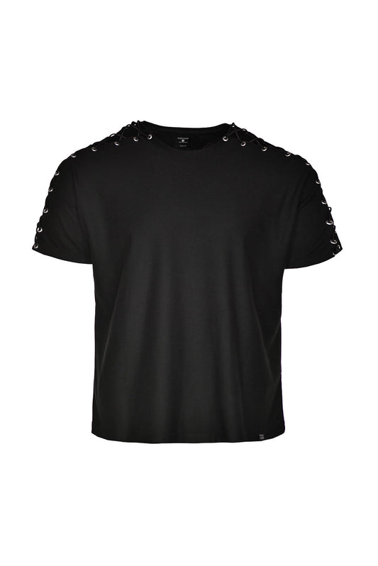 Camiseta regular fit sparrow black