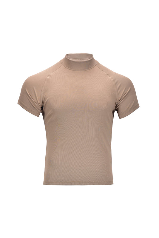 Camiseta super slim perkins beige