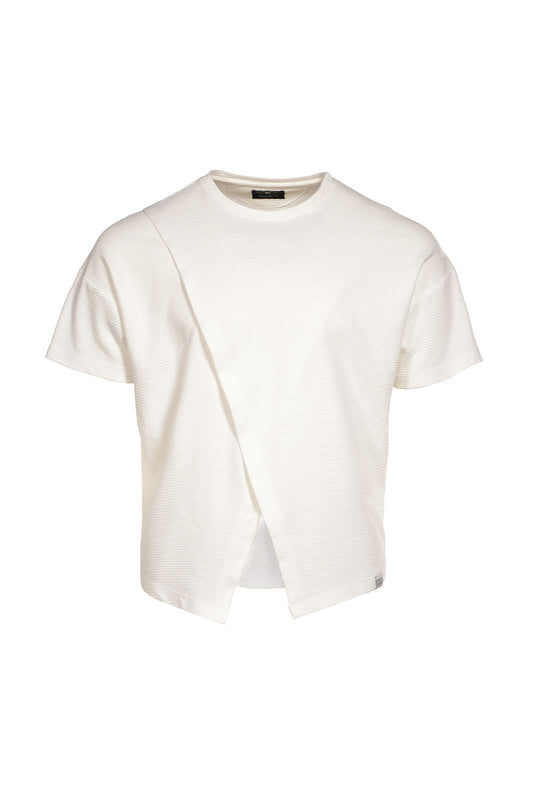 camiseta Fighter layering marfil