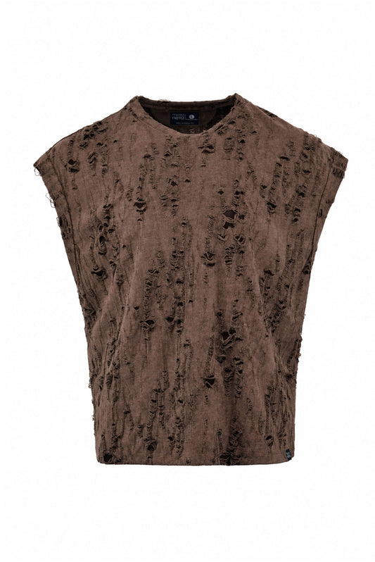 Camiseta Dust Ruin brown sin manga