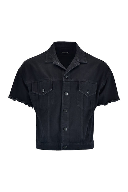 Cazadora Cargo Denim Negro