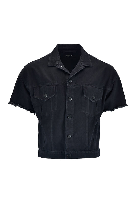 Cazadora Cargo Denim Negro
