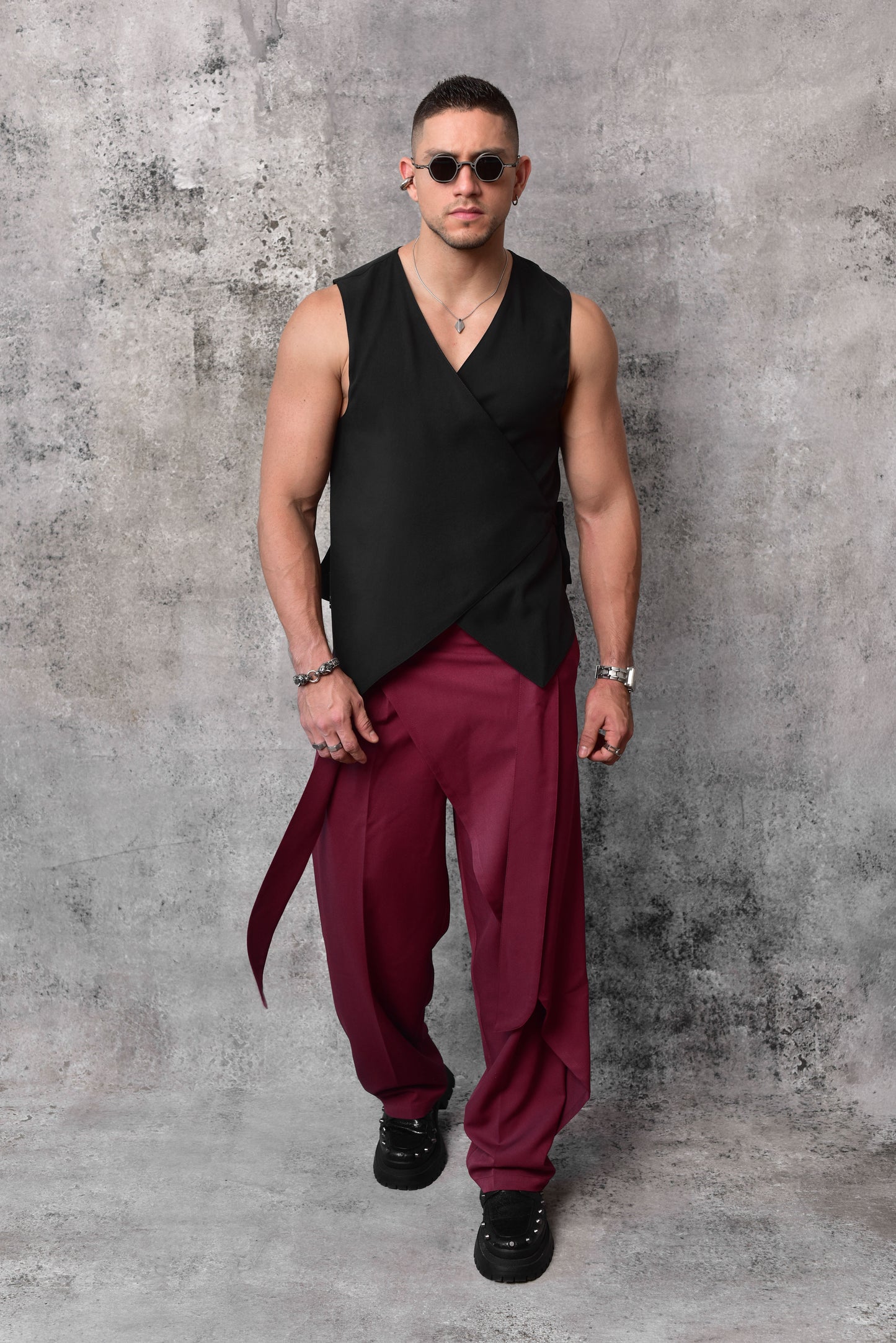 Chaleco bali wrap black