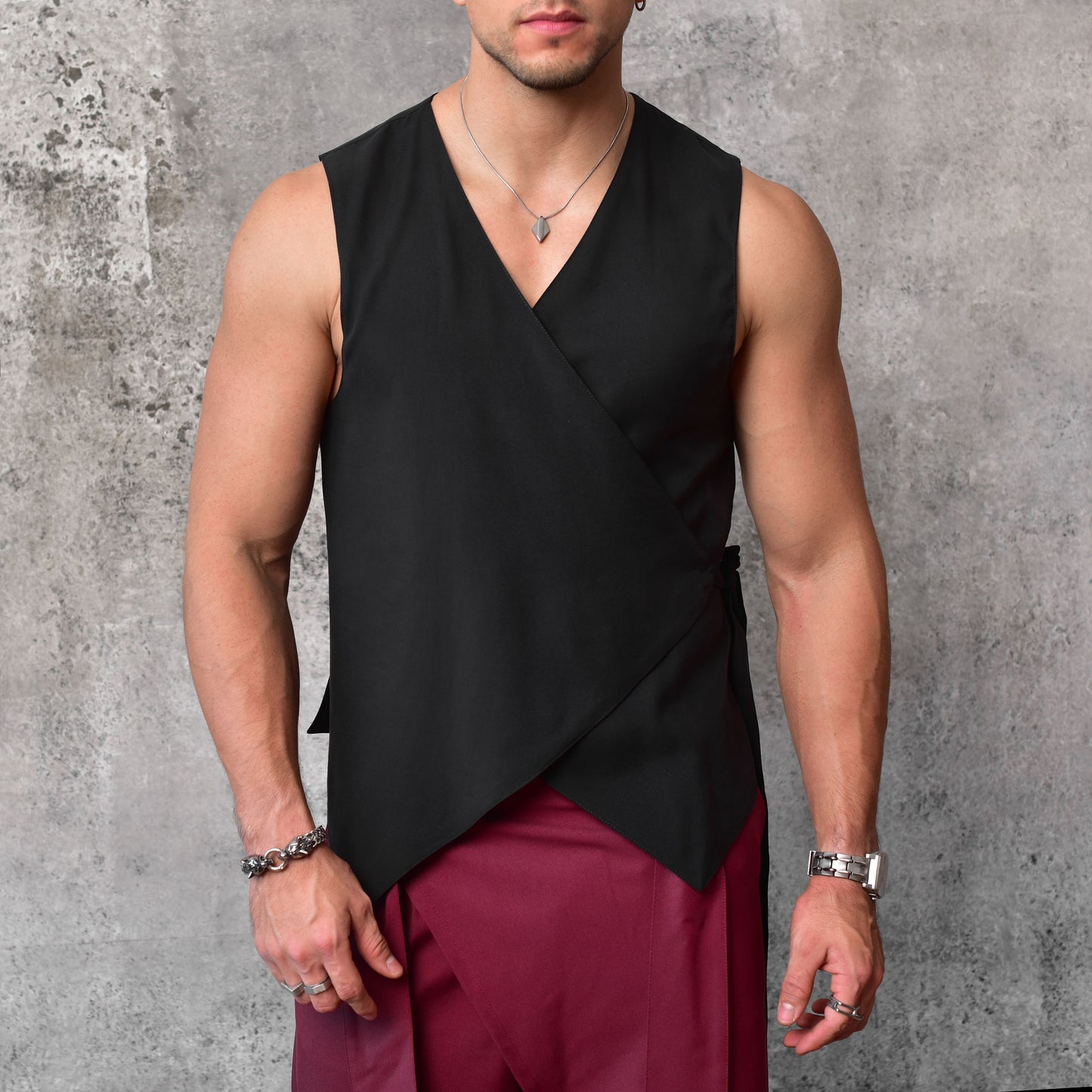 Chaleco bali wrap black
