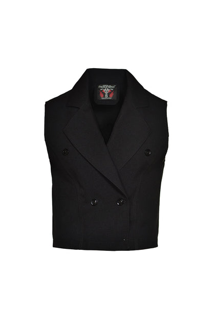 Chaleco tailored old money black