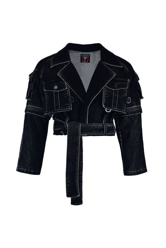 Chaqueta wasteland cargo techwear black