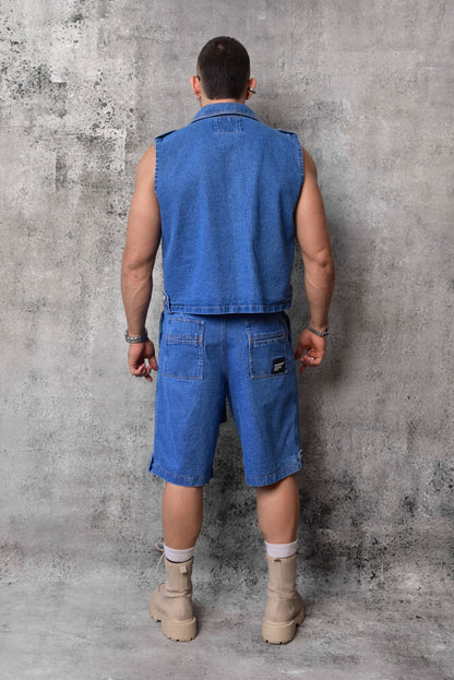 Chaleco tailored old money denim