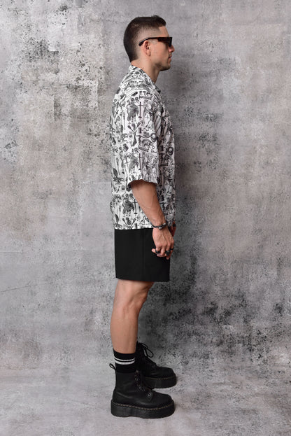 Camisa boxy fit tarot blanca