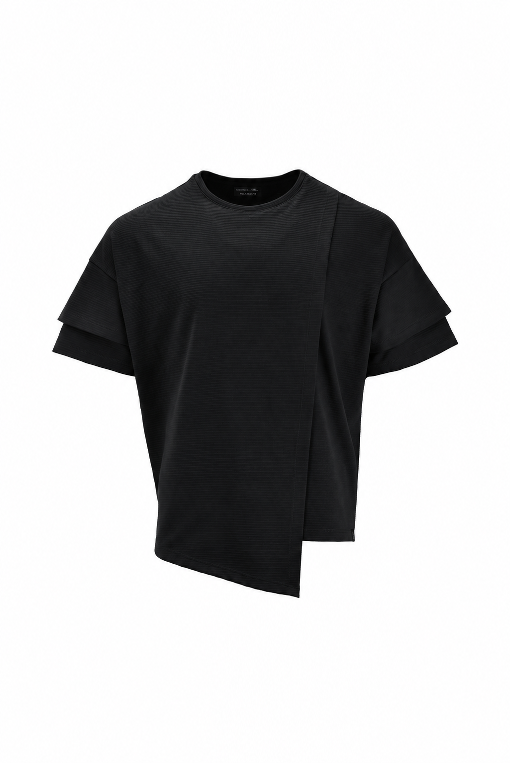 Camiseta oversize layering Black