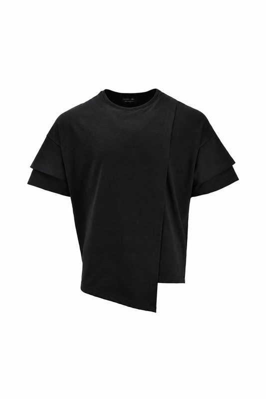 Camiseta oversize layering Black